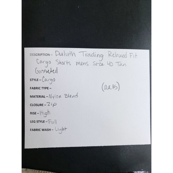 Duluth Trading Relaxed Fit Cargo Shorts Mens Size 40 Tan Nylon Blend - Picture 7 of 7